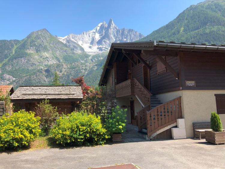 
Vue de l´Aiguille Verte puis la résidence