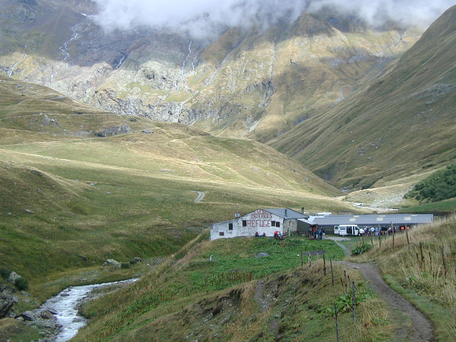 En vue du refuge des Mottets